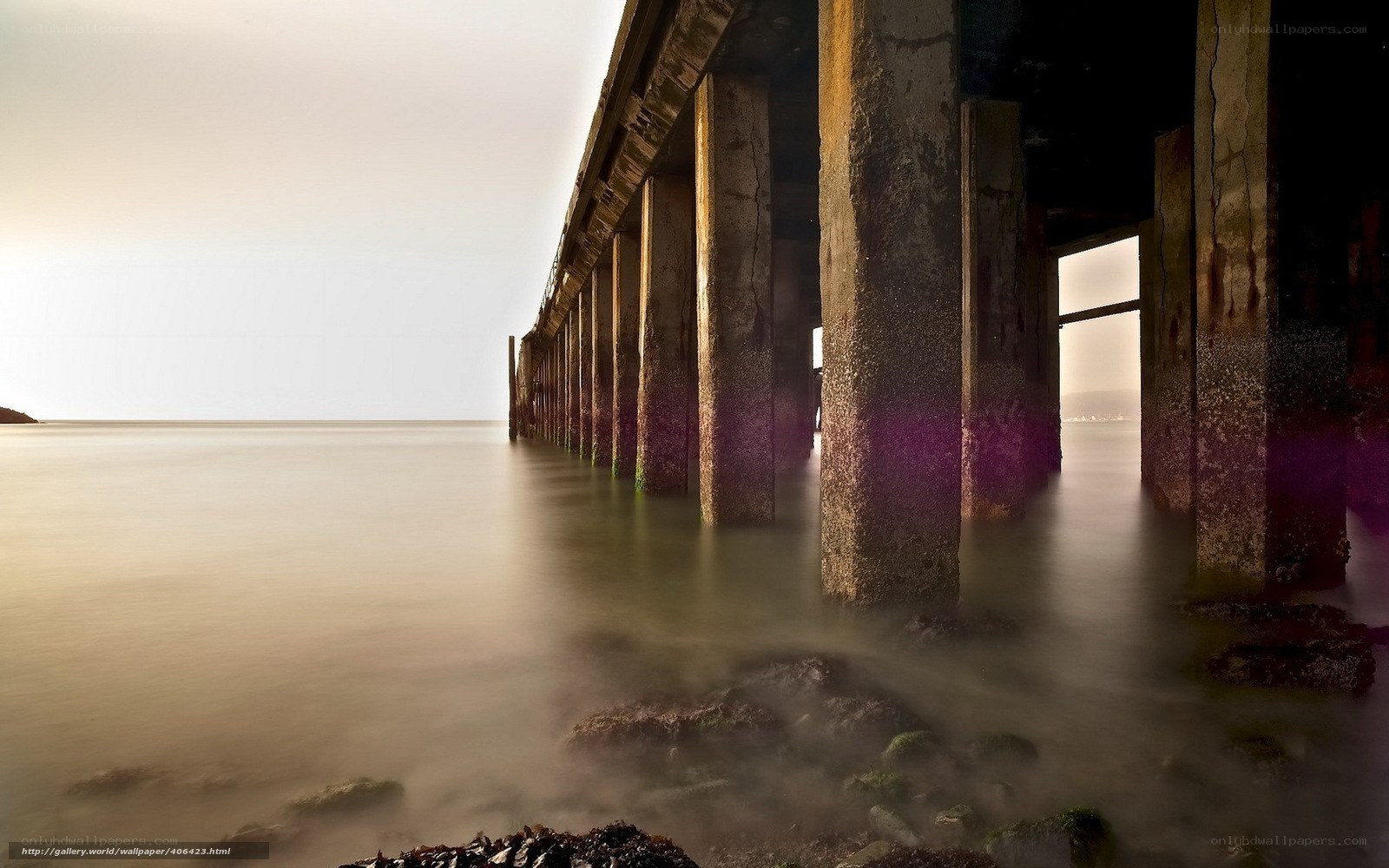 Pier under the sky