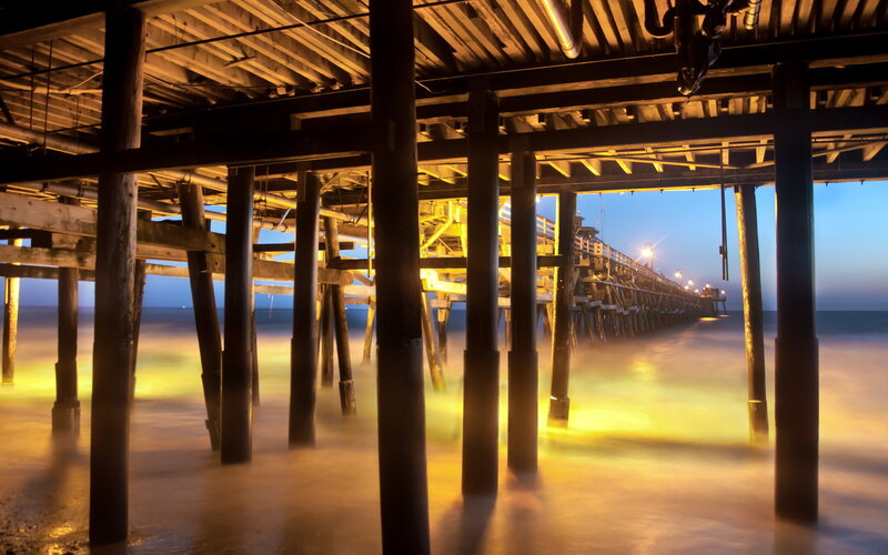 Pier Understructure at Night