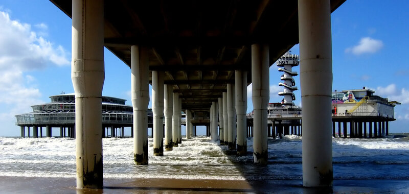 Pier Understructure — Blue, Dramatic