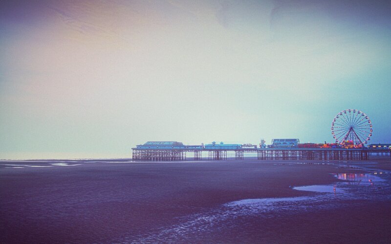 Pier with Ferris Wheel — Purple