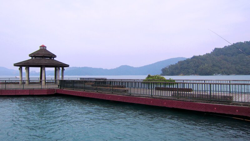 Pier with Gazebo — Blue, Serene, Morning