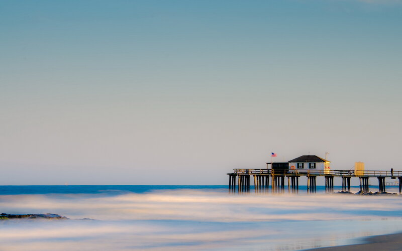 Pier with Lifeguard House
