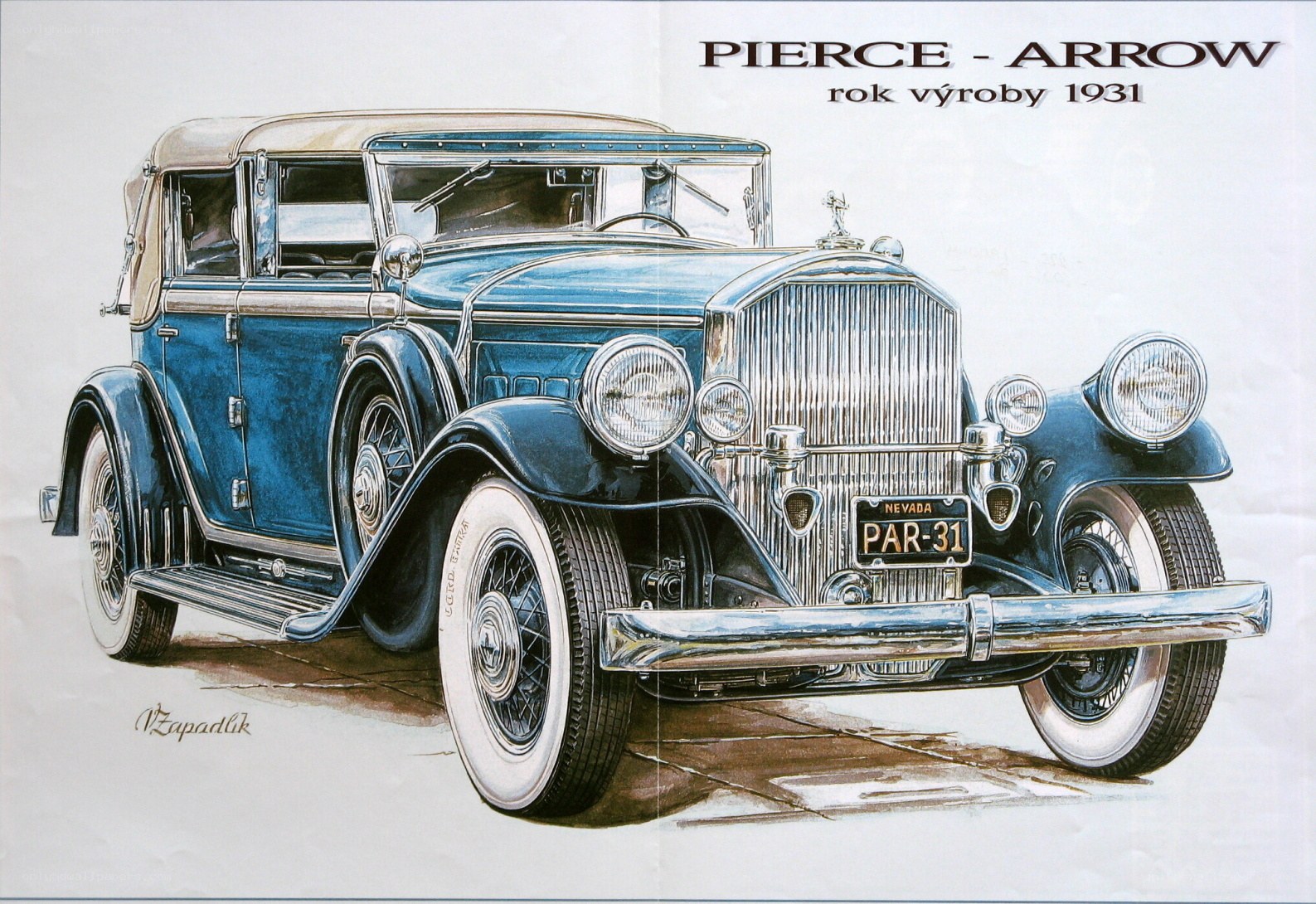 Pierce-Arrow car illustration