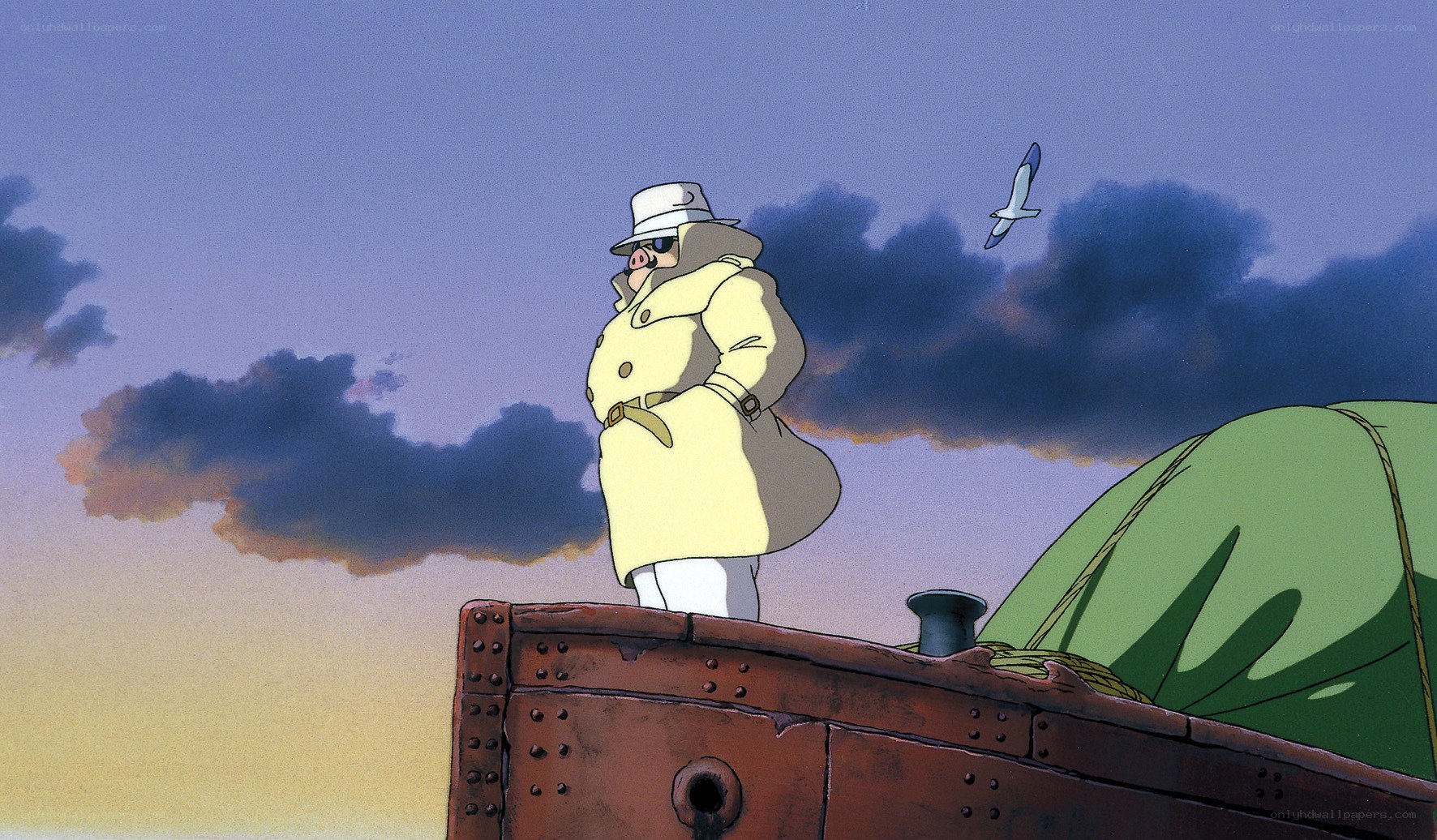 pig detective on a ship