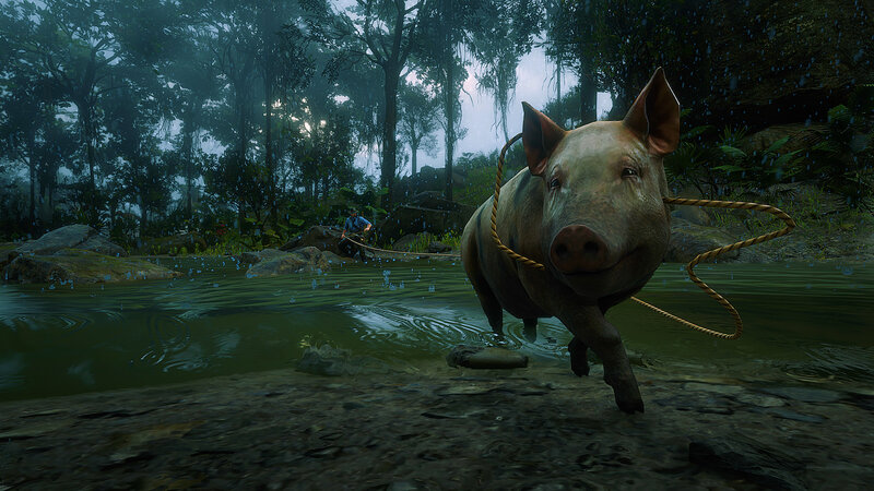 Pig in Shallow Water — Green