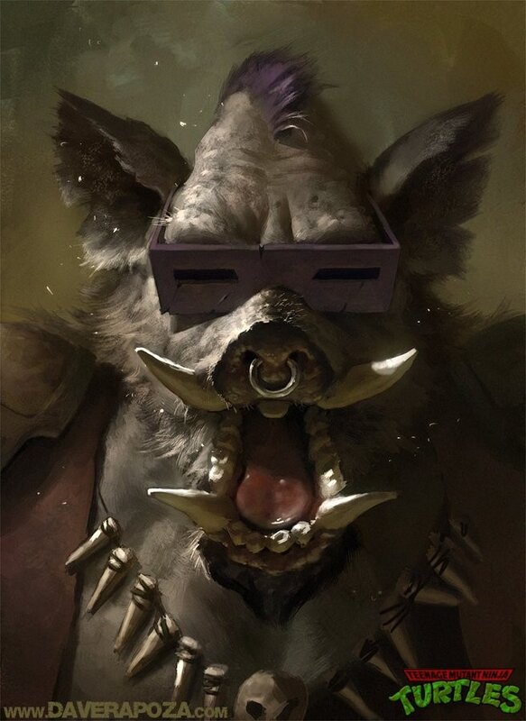 Pig-like mutant with goggles