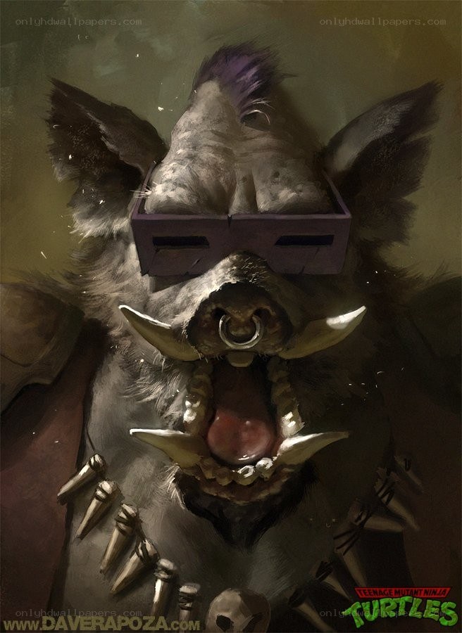 Pig-like mutant with goggles