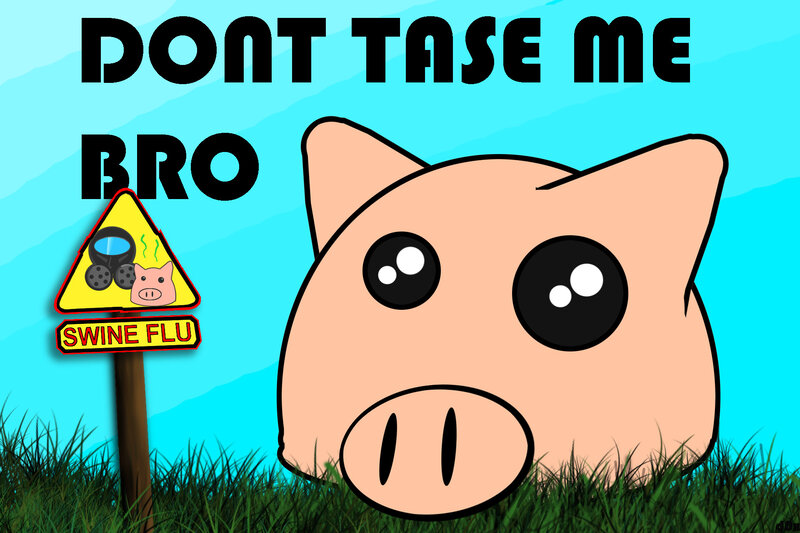 Pig warning sign meme