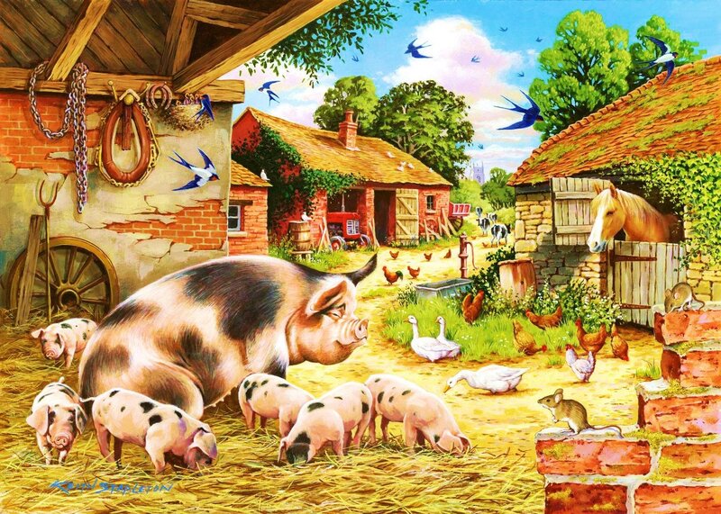 Pig with Piglets