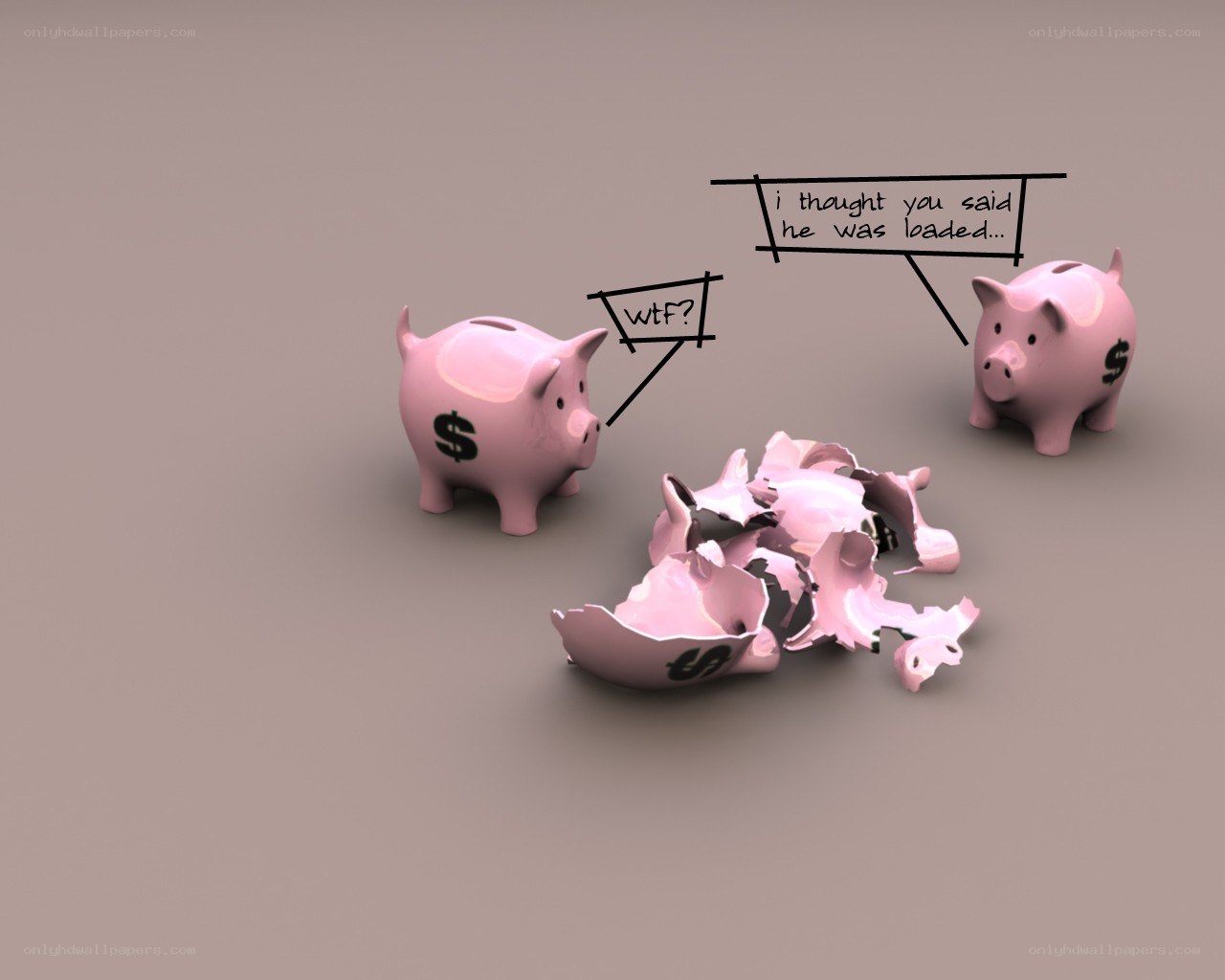 Piggy bank breakup