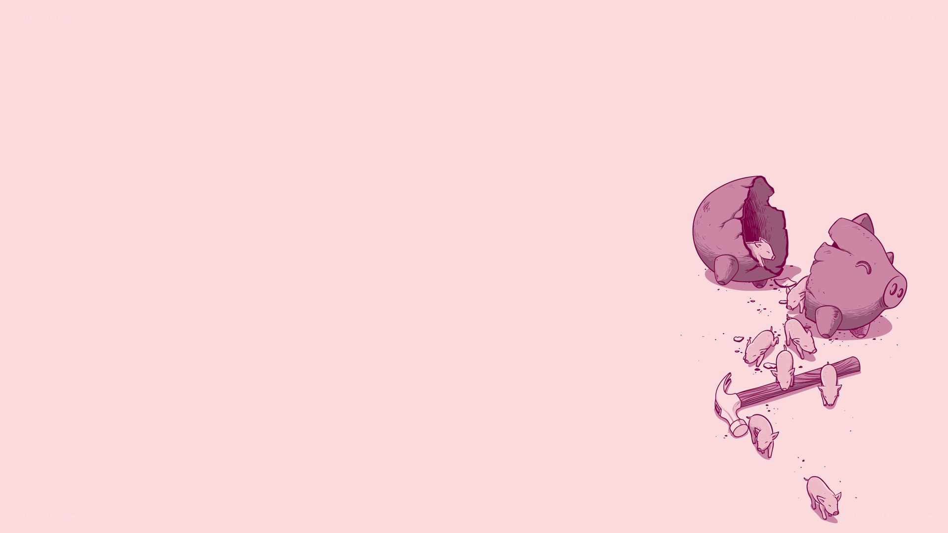 Piggy bank hatching