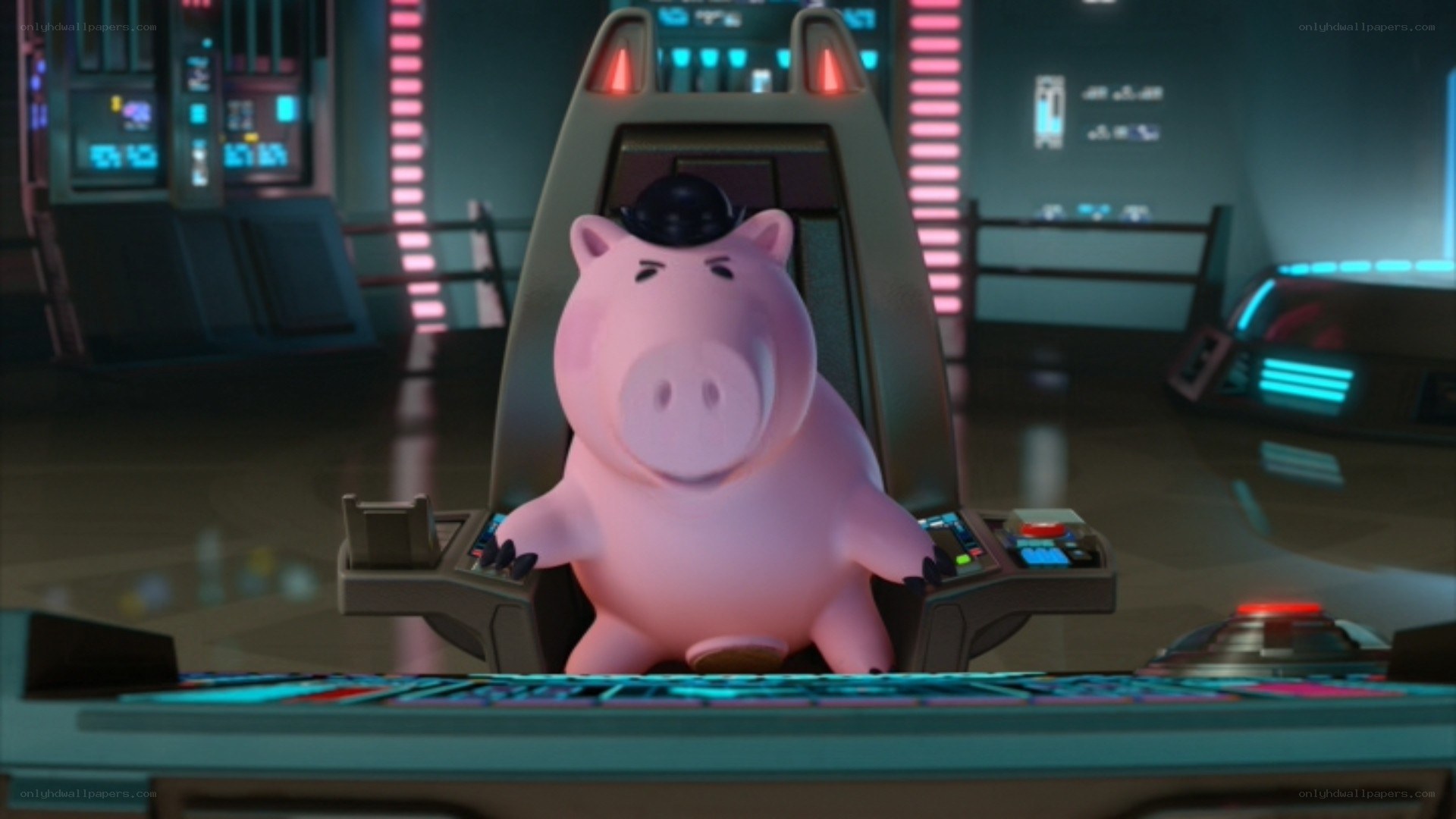 Piggy bank in a spaceship