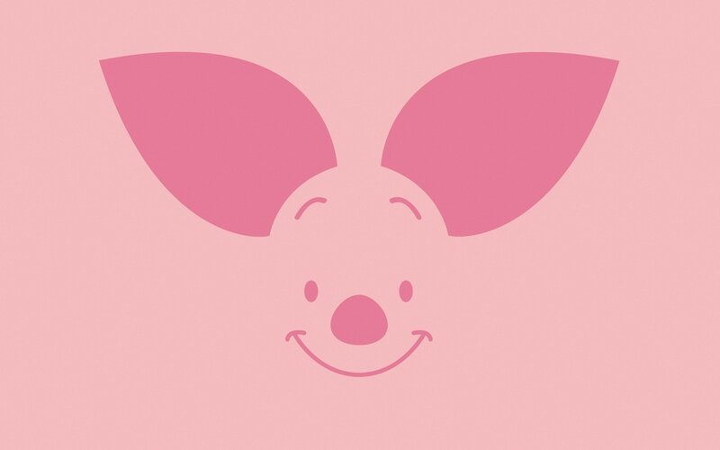 Piglet character face