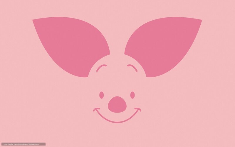 Piglet face illustration