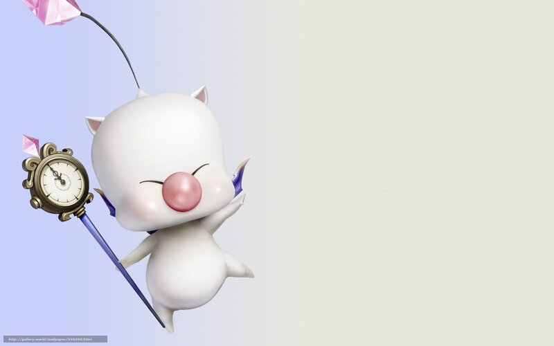 Piglet-like creature with clock staff