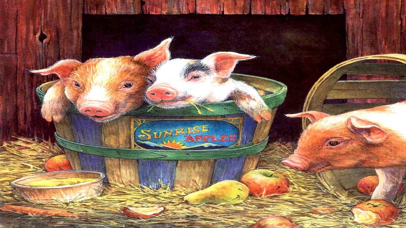 Piglets in a Basket