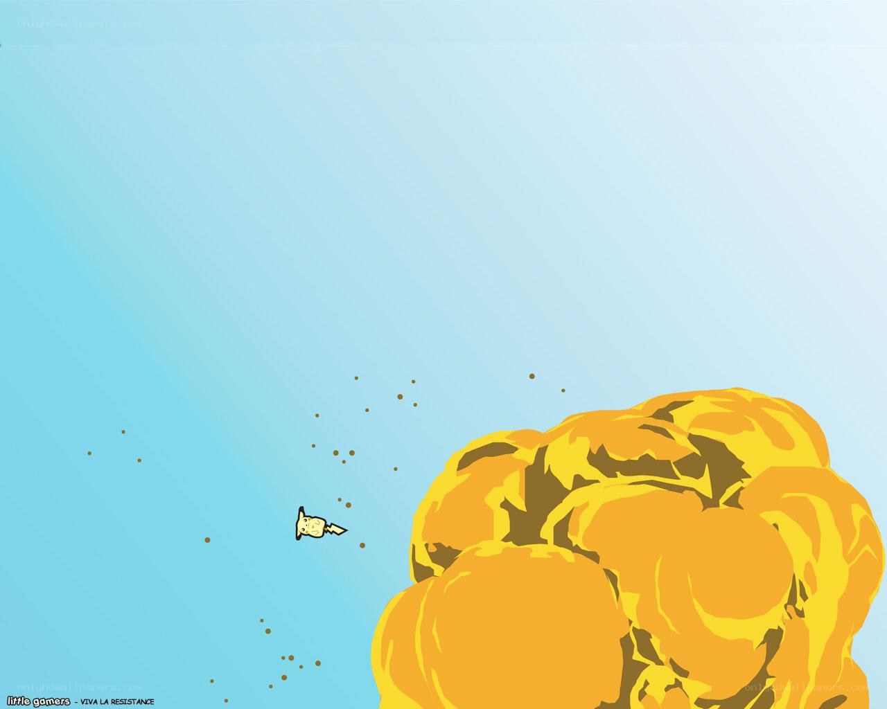 Pikachu after explosion