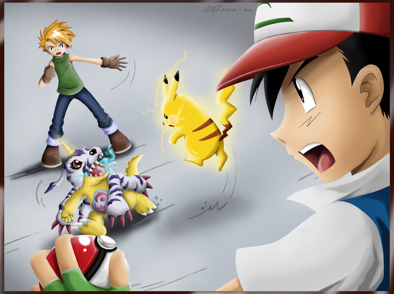 Pikachu and Digimon