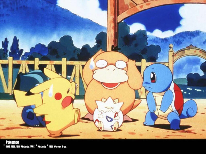 Pikachu and friends at the beach
