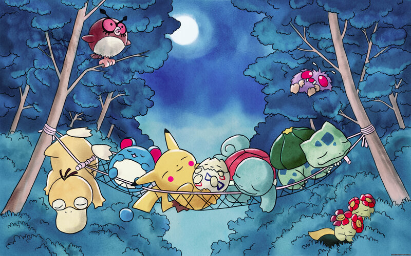 Pikachu and Friends in Hammock