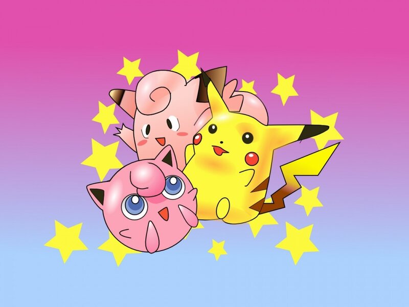 Pikachu and Jigglypuff friends