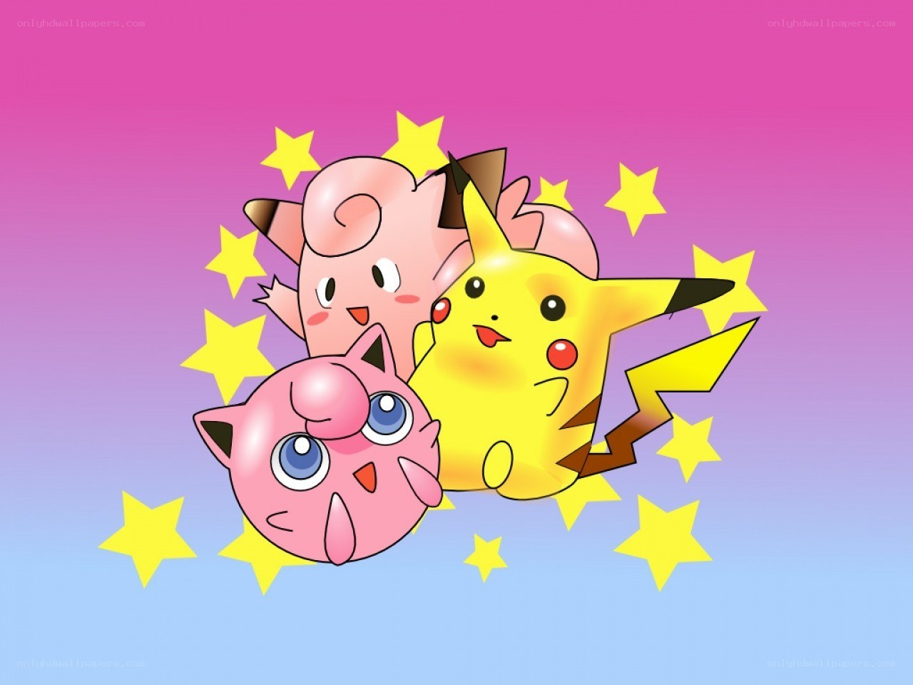 Pikachu and Jigglypuff friends