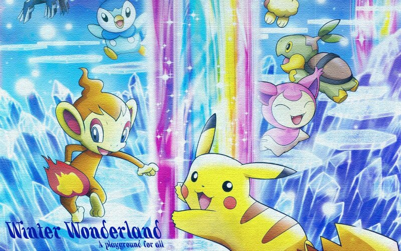 Pikachu and Other Pokémon — Blue