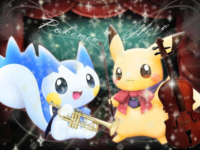 Pikachu and Pachirisu — Yellow