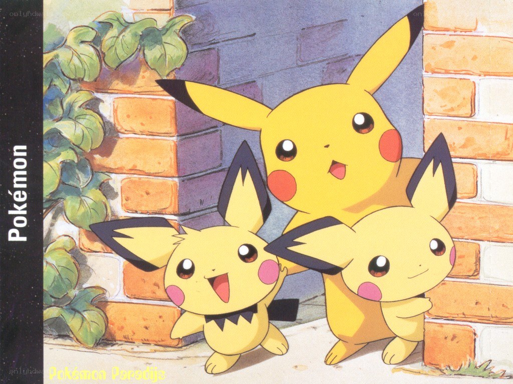 Pikachu and Pichu group