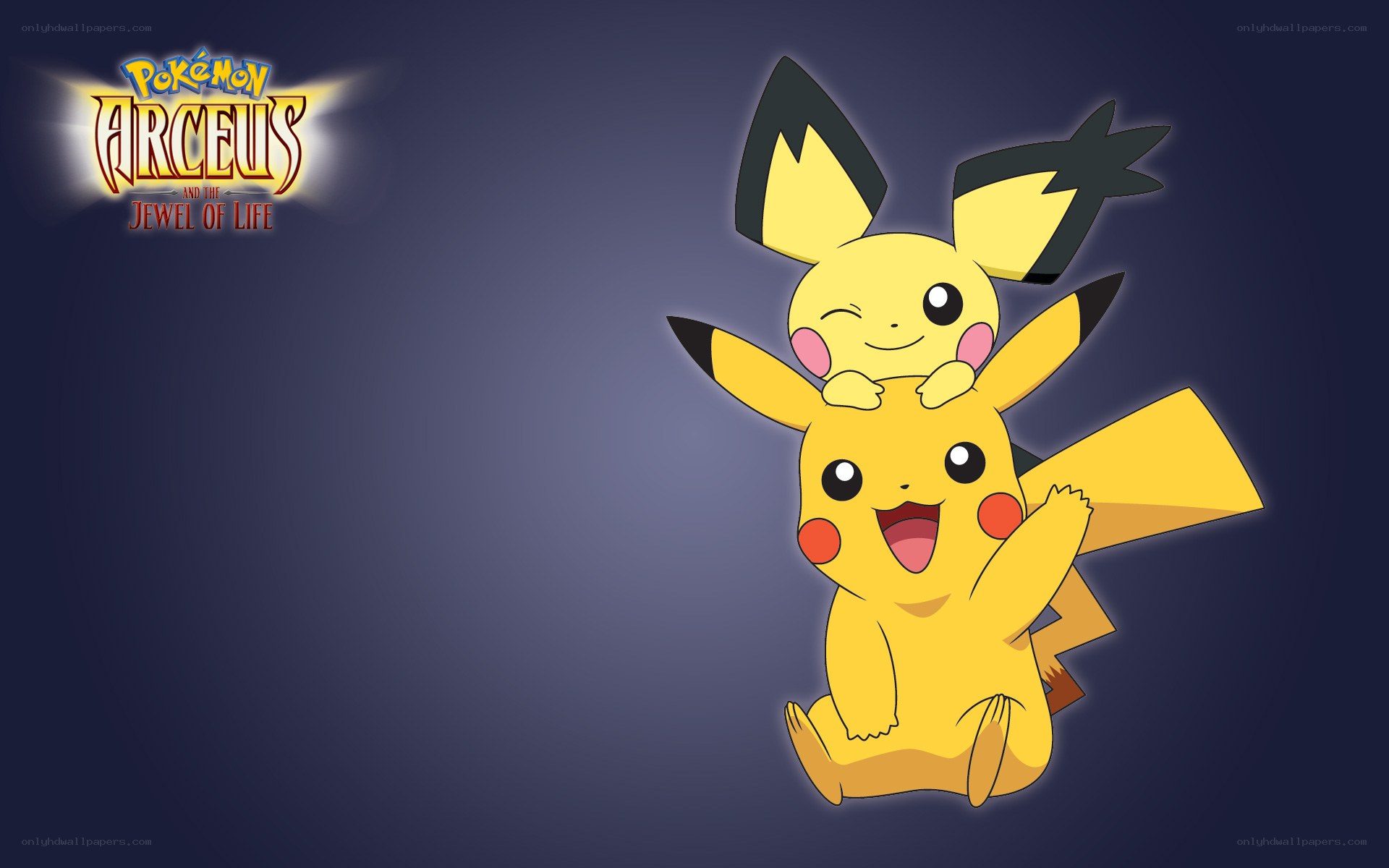 Pikachu and Pichu together