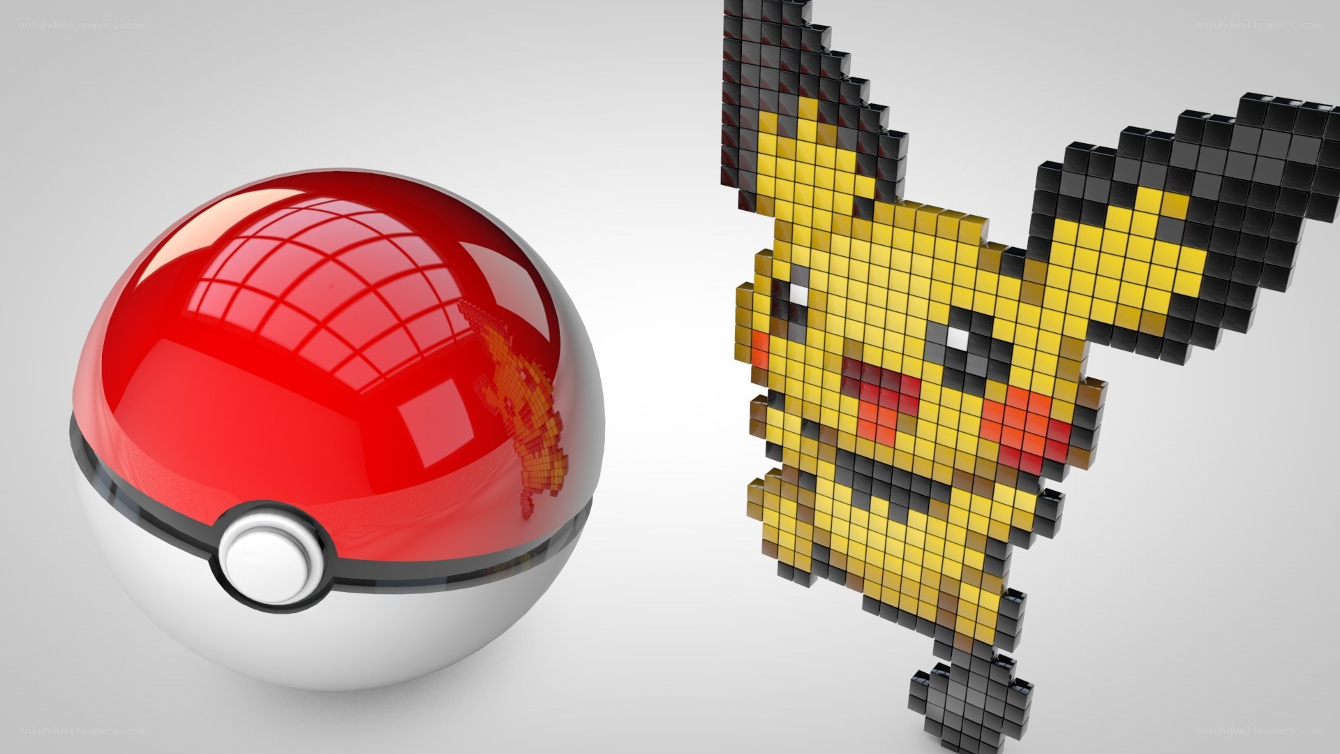 Pikachu and Poké Ball