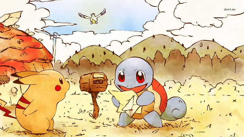 Pikachu and Squirtle