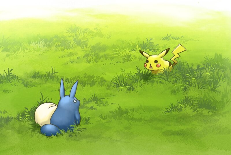 Pikachu and Totoro
