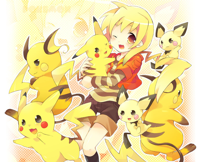 Pikachu and trainer