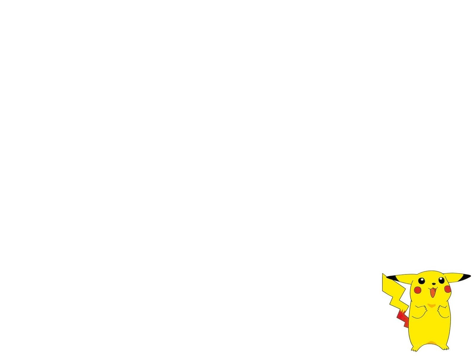 Pikachu character on white