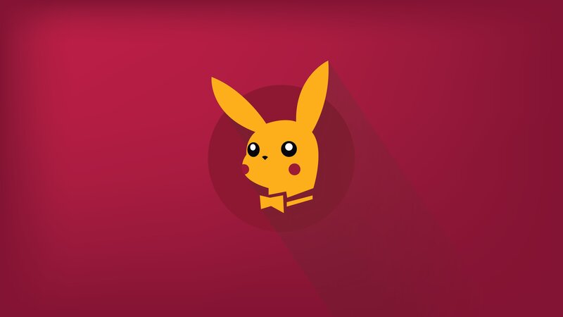 Pikachu Character — Red