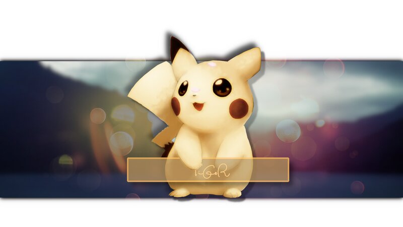 Pikachu Character — Yellow, Calm