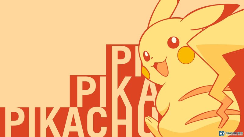 Pikachu Character — Yellow, Playful, Digital Art, Text