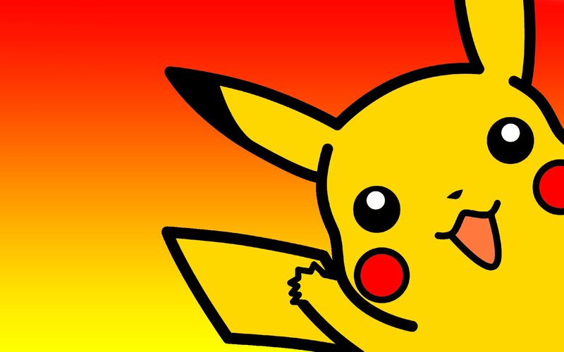 Pikachu Character — Yellow, Playful, Sunset