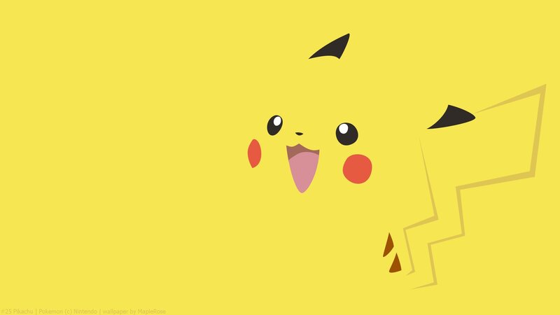 Pikachu Character — Yellow, Playful, Vector Art