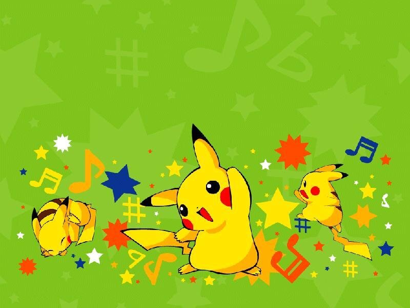 Pikachu dancing with music