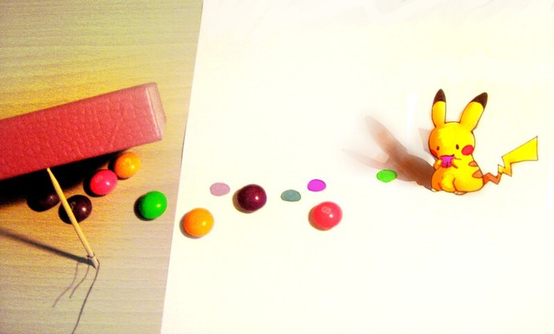 Pikachu Eating Candy