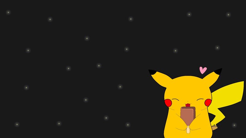 Pikachu Eating Ice Cream
