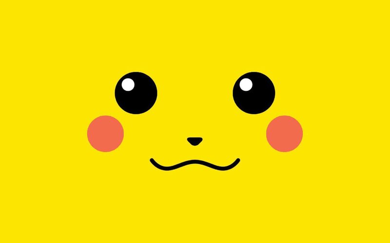 Pikachu face illustration