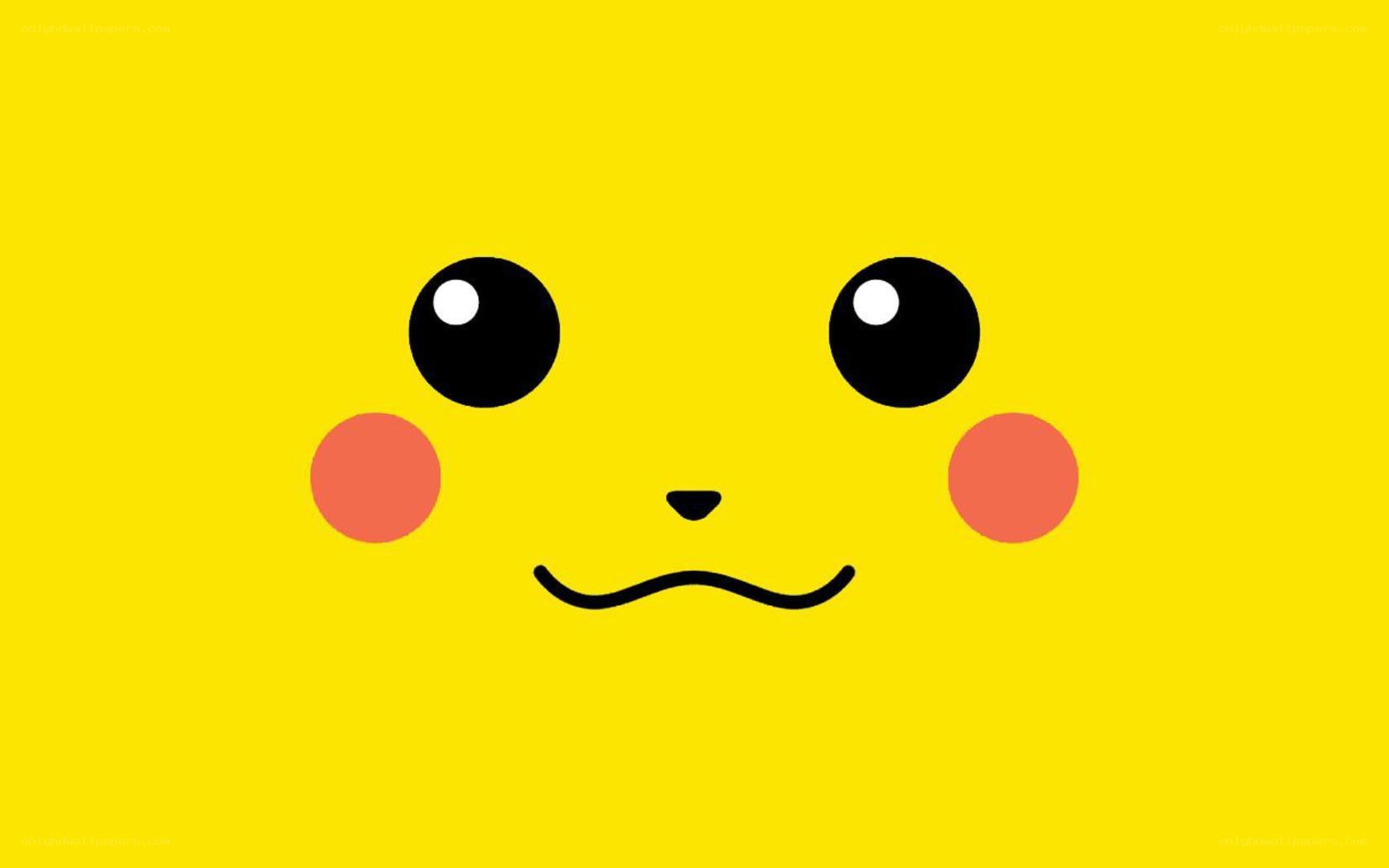 Pikachu face illustration