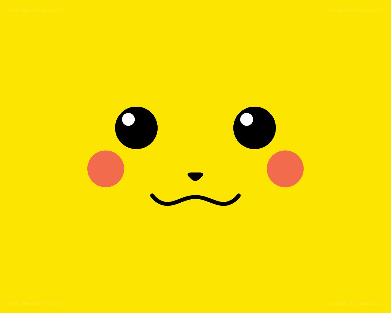 Pikachu face illustration