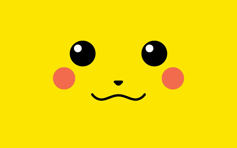 Pikachu face illustration