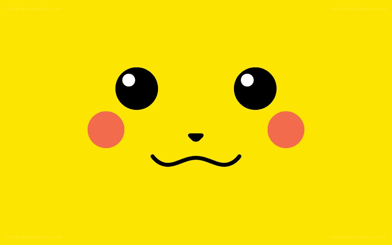 Pikachu face illustration