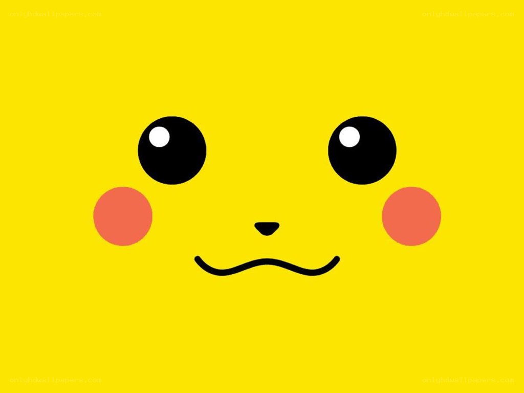 Pikachu face illustration