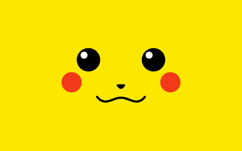 Pikachu face illustration